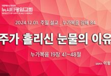 “주가 흘리신 눈물의 이유” _(눅19:41-48)_ 24.12.01_ 누가복음 강해 84